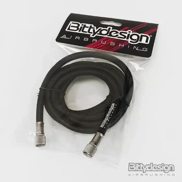 BITTYDESIGN Conduite d'air tressée pour aérographe de 1,8 m avec raccords Paasche et embouts de 1/4", BDAIR-HSE180 – Image 2
