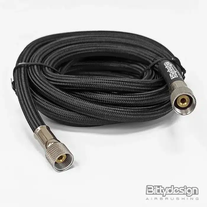 BITTYDESIGN Conduite d'air tressée pour aérographe de 1,8 m avec raccords Paasche et embouts de 1/4", BDAIR-HSE180 – Image 3