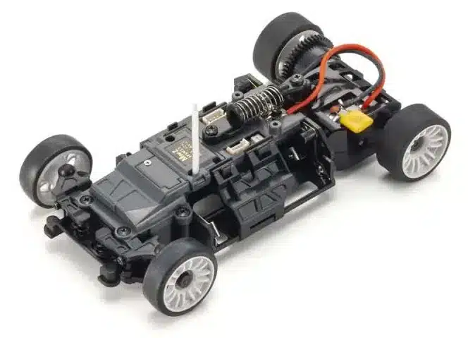 Kyosho Mini-Z MR04 RWD Corvette C8-R Gun Metal/White (W-MM/KT531P), 32356GMW – Image 3