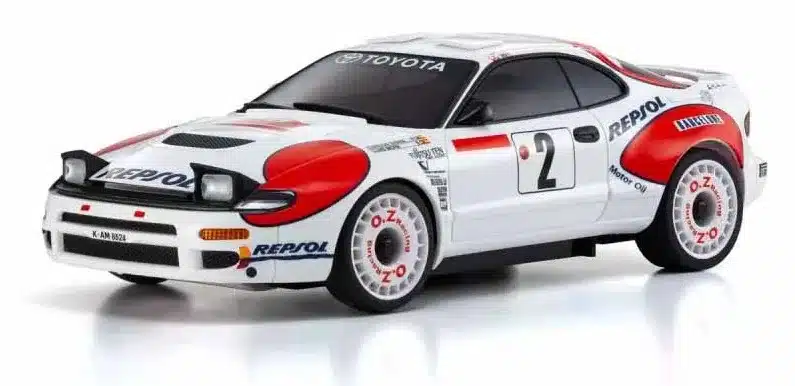 Kyosho MINI-Z AWD Toyota CELICA TURBO 4WD No.2 WRC 1992 Carlos Sainz 32654CS – Image 2