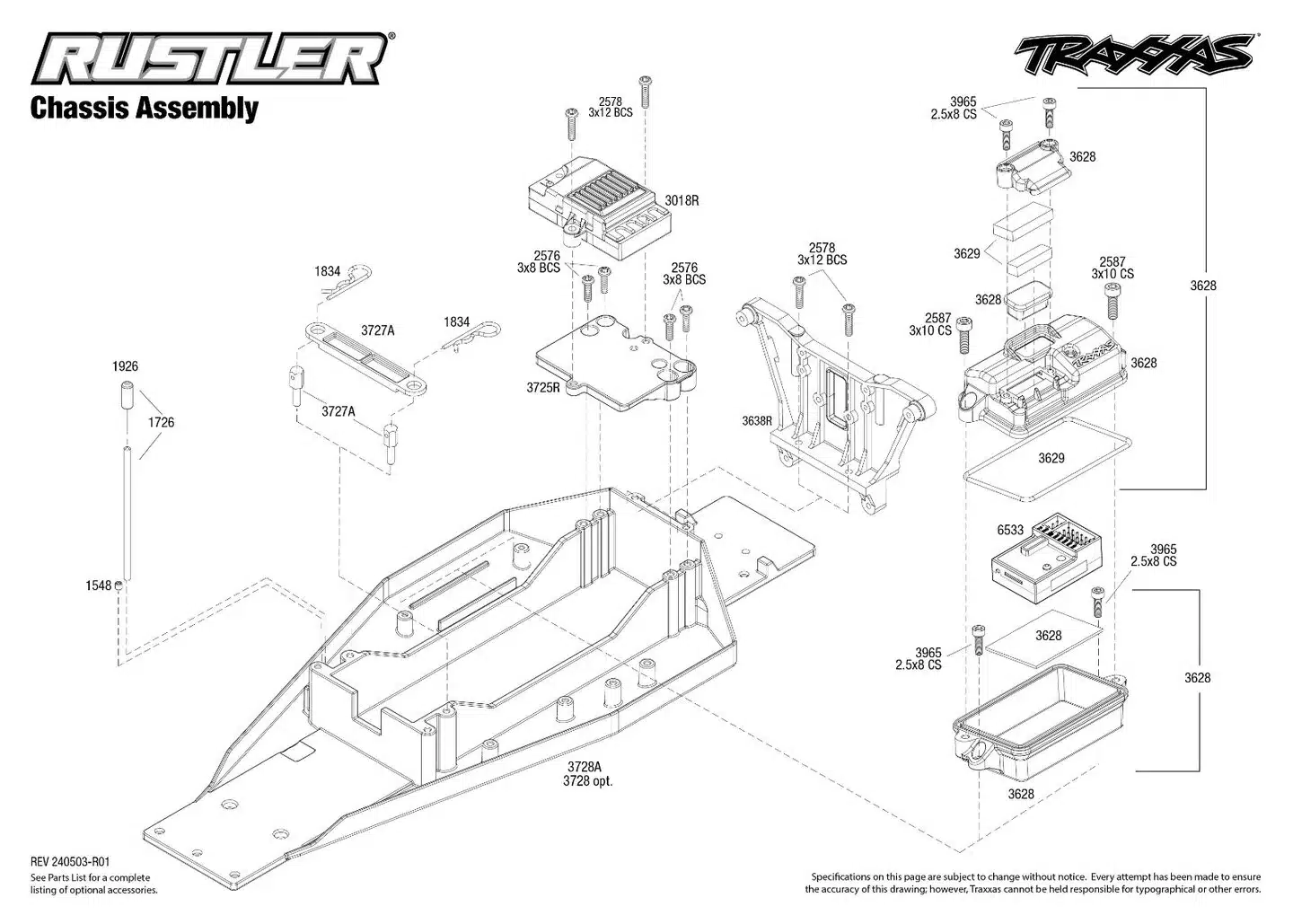 TRAXXAS RUSTLER 4X2 BRUSHED AVEC ACCUS / CHARGEUR USB HD, 37254-8-RED – Image 8