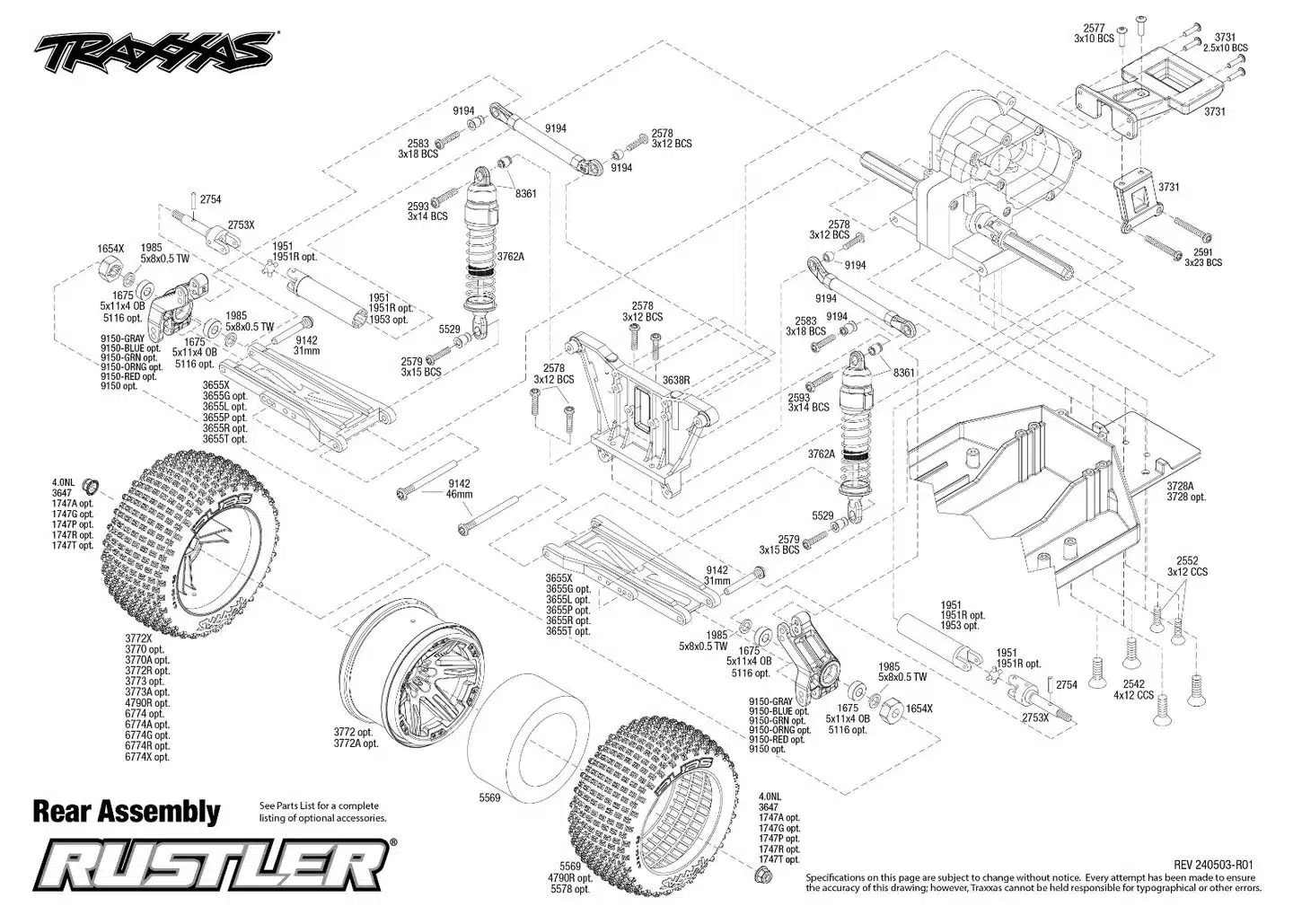 TRAXXAS RUSTLER 4X2 BRUSHED AVEC ACCUS / CHARGEUR USB HD, 37254-8-RED – Image 10