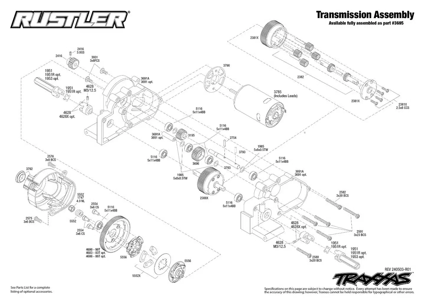 TRAXXAS RUSTLER 4X2 BRUSHED AVEC ACCUS / CHARGEUR USB HD, 37254-8-RED – Image 11