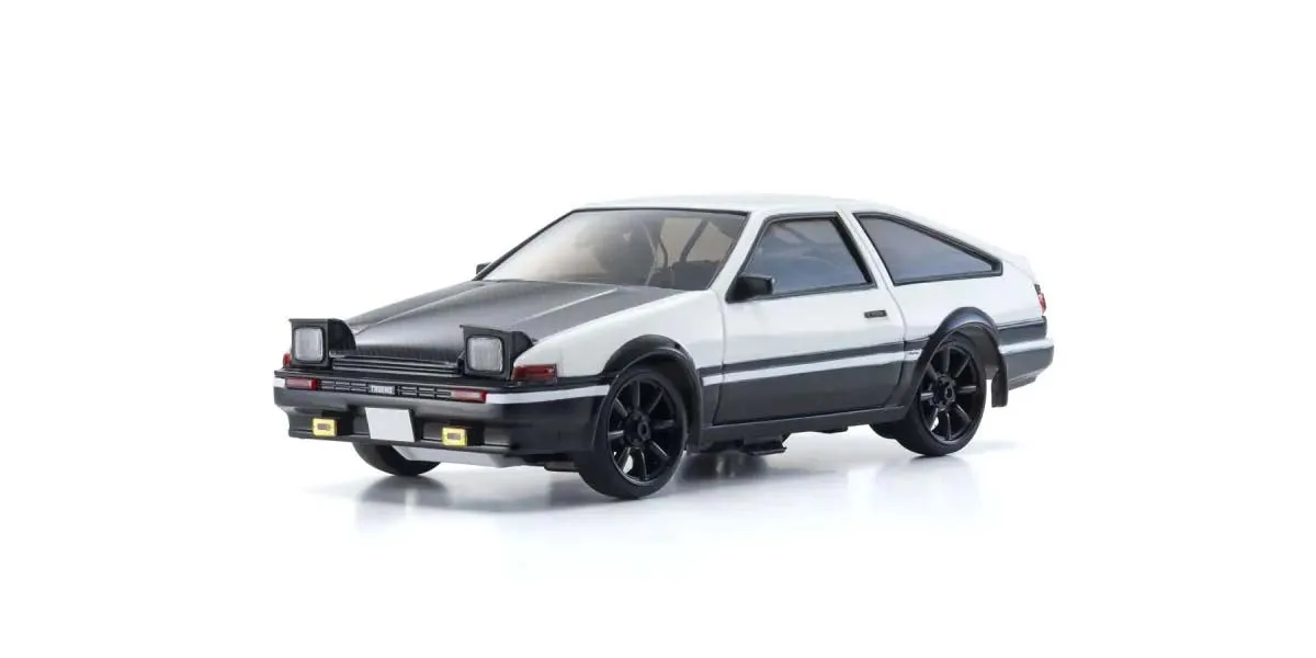 Kyosho First Mini-Z 1:28 Initial-D Sprinter Trueno AE86 WH/BK Carbon, 66617A – Image 2