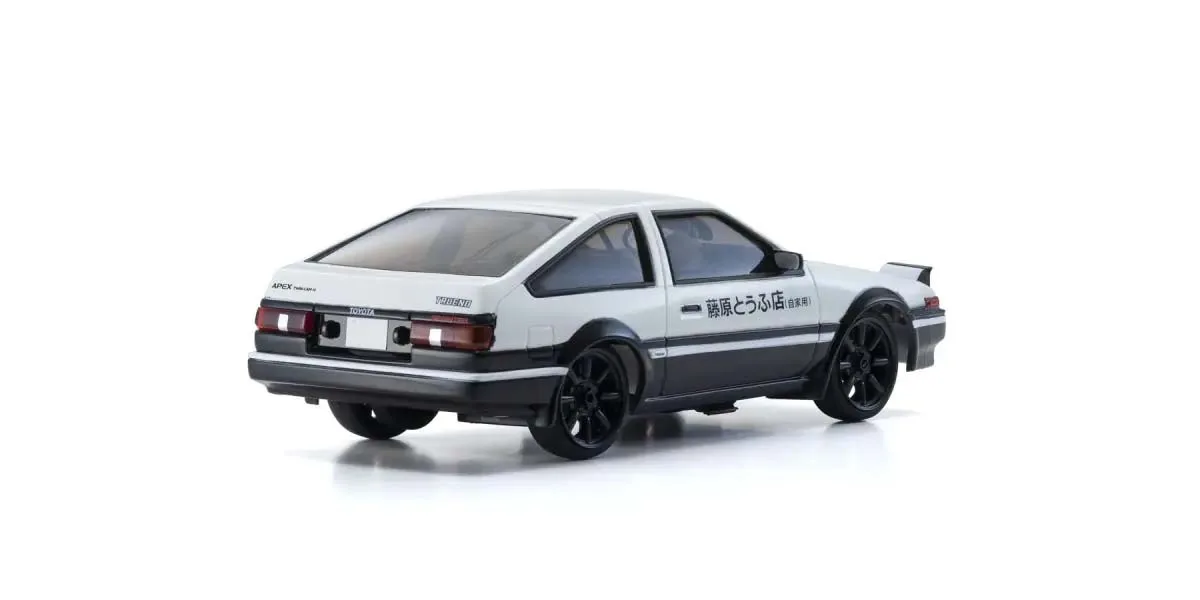 Kyosho First Mini-Z 1:28 Initial-D Sprinter Trueno AE86 WH/BK Carbon, 66617A – Image 3