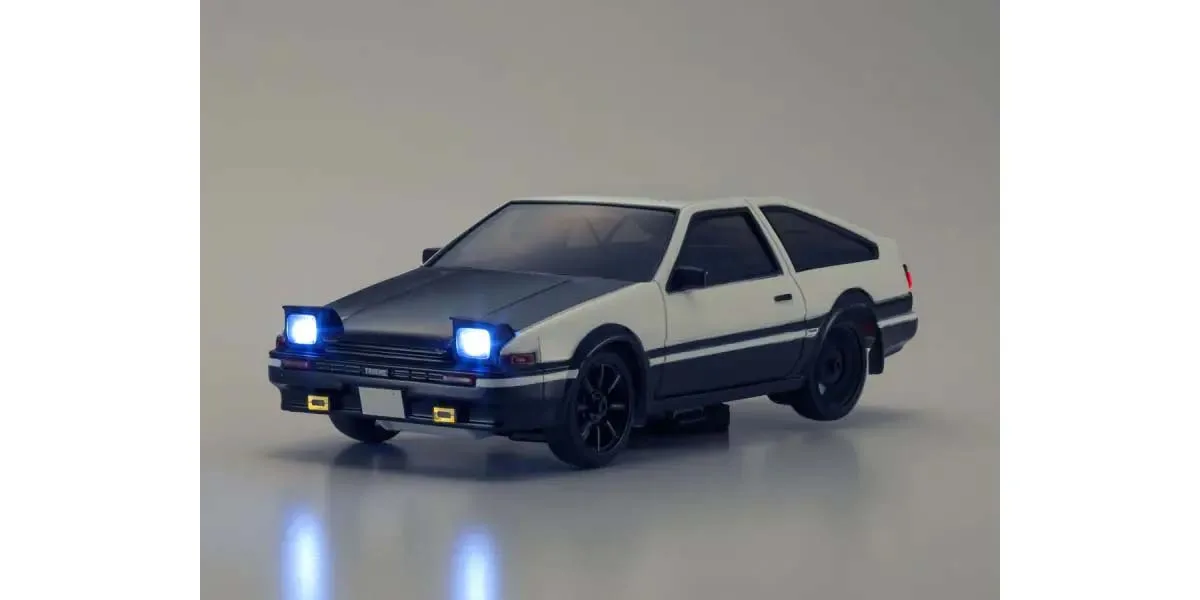 Kyosho First Mini-Z 1:28 Initial-D Sprinter Trueno AE86 WH/BK Carbon, 66617A – Image 4