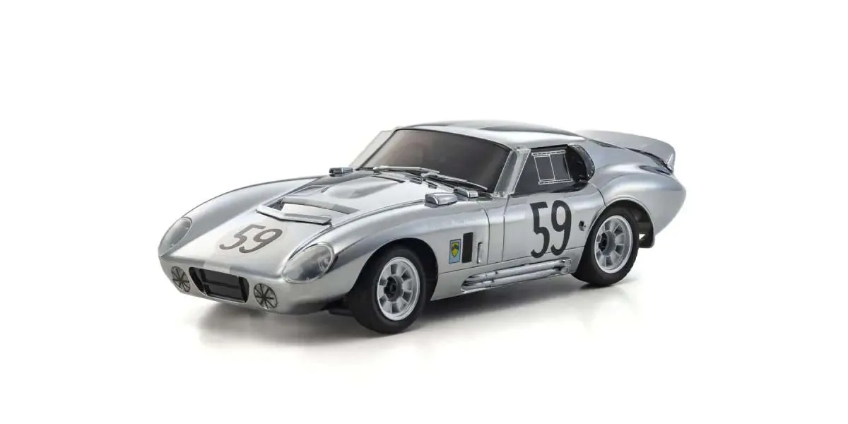 Kyosho First Mini-Z 1:28 Shelby Cobra Daytona Chrome, 66611C – Image 2