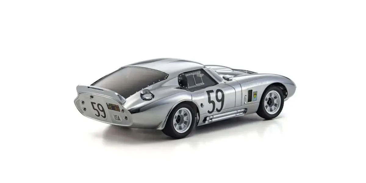 Kyosho First Mini-Z 1:28 Shelby Cobra Daytona Chrome, 66611C – Image 4