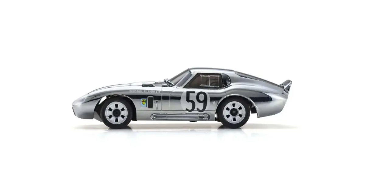 Kyosho First Mini-Z 1:28 Shelby Cobra Daytona Chrome, 66611C – Image 3