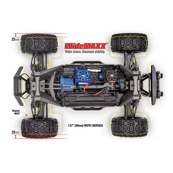 Traxxas WideMAXX VERT 4S 4WD Brushless TQi TSM RTR, 89086-4-GRN – Image 5