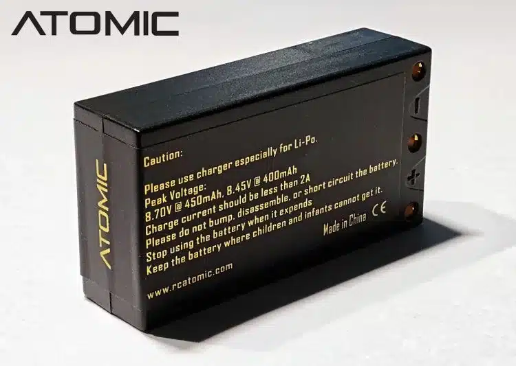 ATOMIC Batterie Lipo Hardcase 450mAh 2s, AMZ020-450HC – Image 2