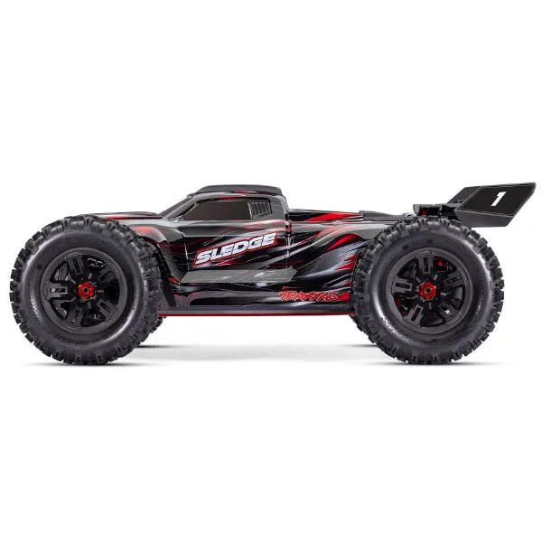 TRAXXAS SLEDGE 4×4 BRUSHLESS BELTED BRILLANT ROUGE, 95096-4-RED – Image 2