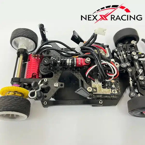 NEXX RACING Ensemble d'amortisseurs à huile centraux à double ressort (NOIR), NX-300-58-B – Image 3