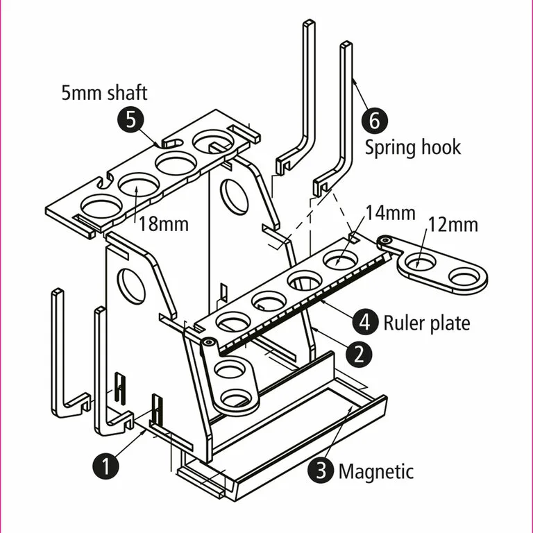 ROBITRONIC Support amortisseur V2 Rouge, R07502R – Image 3