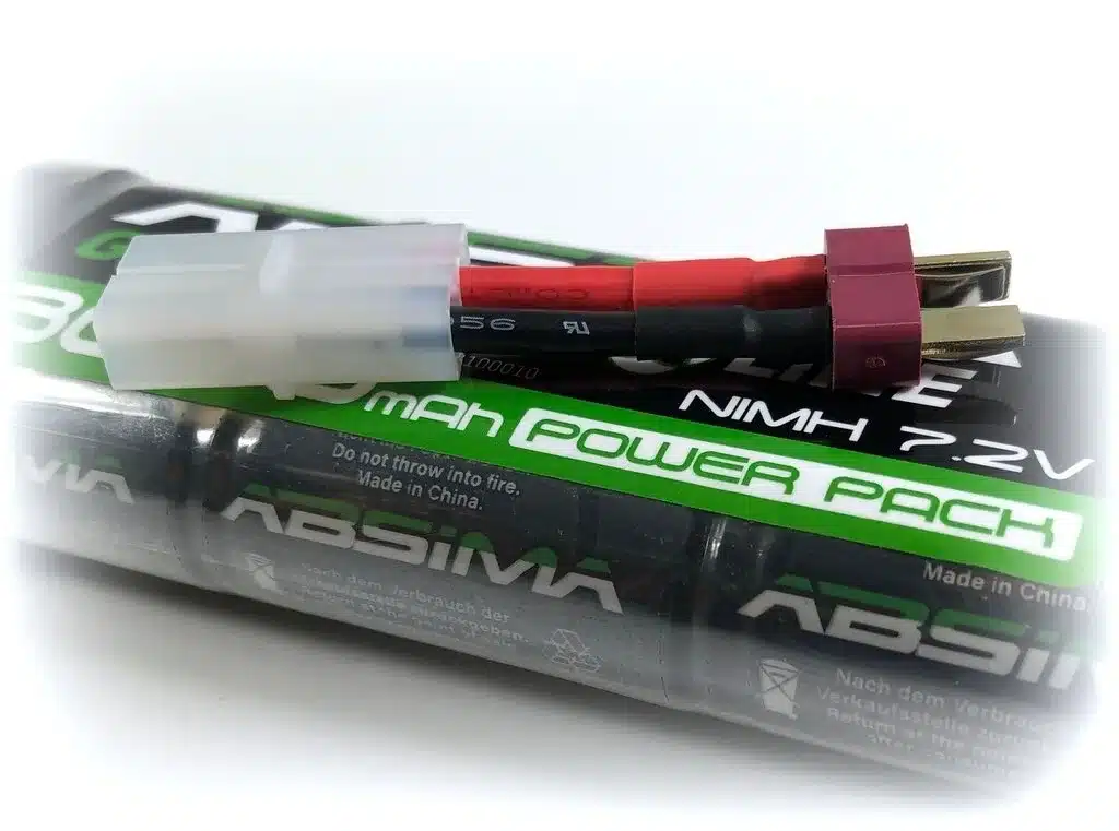 ABSIMA NiMH Battery 5100mAh 7,2V Stick Pack T Plug + adaptateur TAMIYA, 4100013 – Image 2