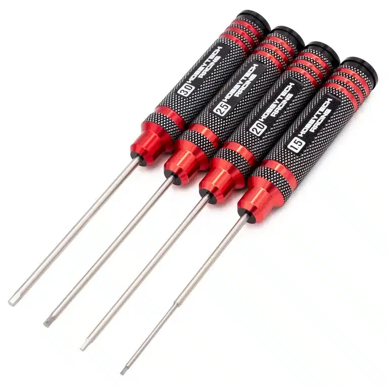 HTR Kit de 4 tournevis Rouge et Noir Allen 1.5/2/2.5/3mm, HTR-411 – Image 2