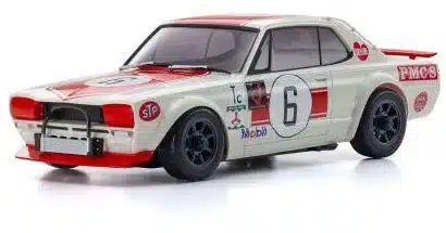 KYOSHO Mini-Z AWD Skyline 2000GT-R KPGC10 Racing'72 Red No.6 (MA020/KT531P), 32643R – Image 2