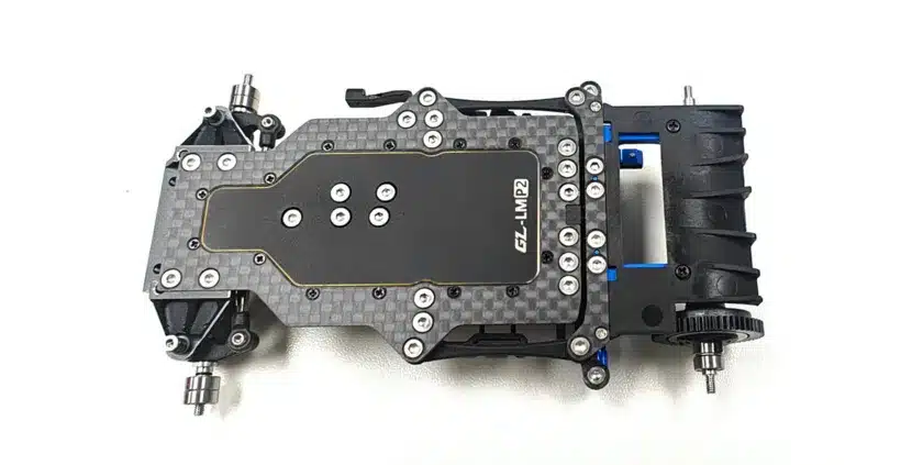 GL RACING Kit châssis LMP2 1/27 RWD Sans électroniques édition R8, GL-LMP2-98MM-KSET-R8 – Image 2