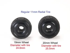 PN RACING Jante 11mm Formula 1 en delrin 19 mm à bord extérieur relevé Déport 3 – Noir, MR2088R3-19 – Image 3