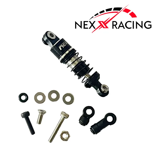 NEXX RACING Ensemble d'amortisseurs à huile centraux à double ressort (NOIR), NX-300-58-B – Image 2