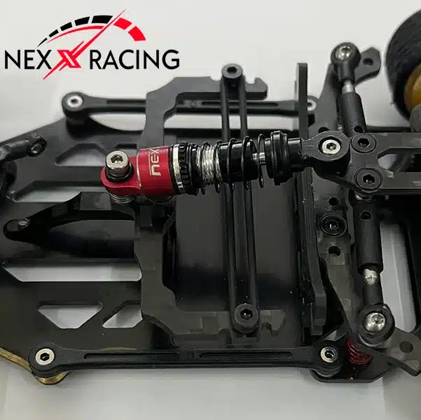 NEXX RACING Ensemble d'amortisseurs à huile centraux à double ressort (NOIR), NX-300-58-B – Image 4
