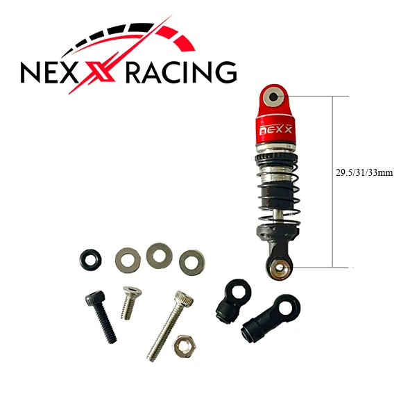NEXX RACING Premium Amortisseur Rouge à huile central à double ressort, NXUSA-300-60-R – Image 12