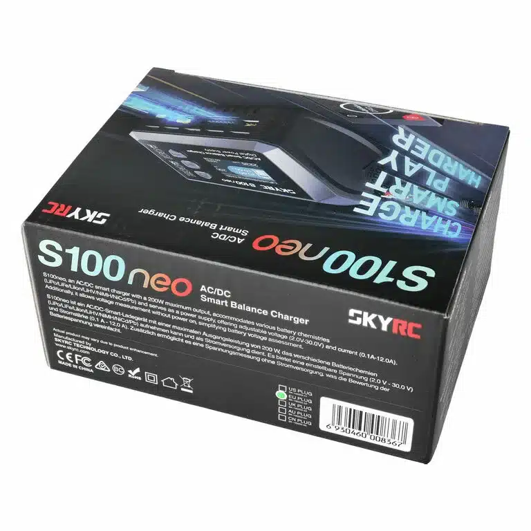 SKYRC S100 Neo LiPo 1-6s 10A 100W AC Chargeur, SK100202-01 – Image 4