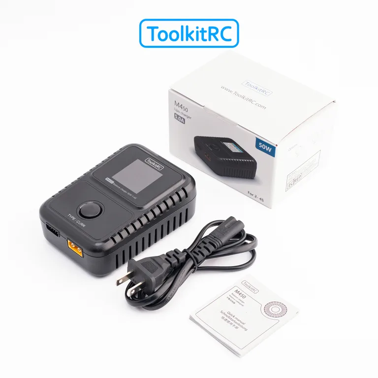TOOLKITRC Chargeur M450 LiPo 2-4S 5A AC, TK13300 – Image 6