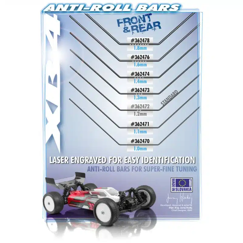 XRAY XB4 Barre anti-roulis 1.0mm, 362470 – Image 2